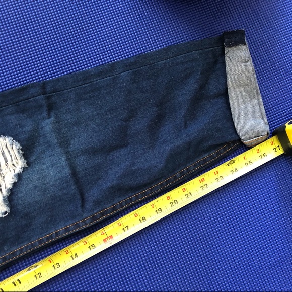 Distressed Boyfriend Jeans High Rise - Picture 6 of 6